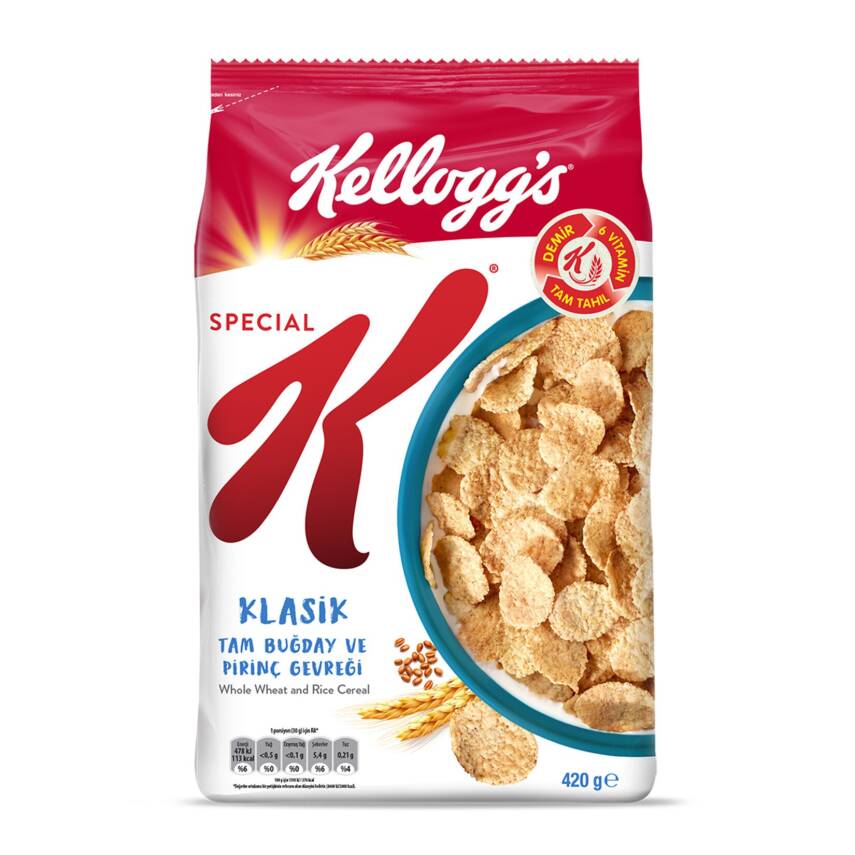 Kellogg's Special K Klasik Tam Buğday ve Pirinç Gevreği 420 G - 1