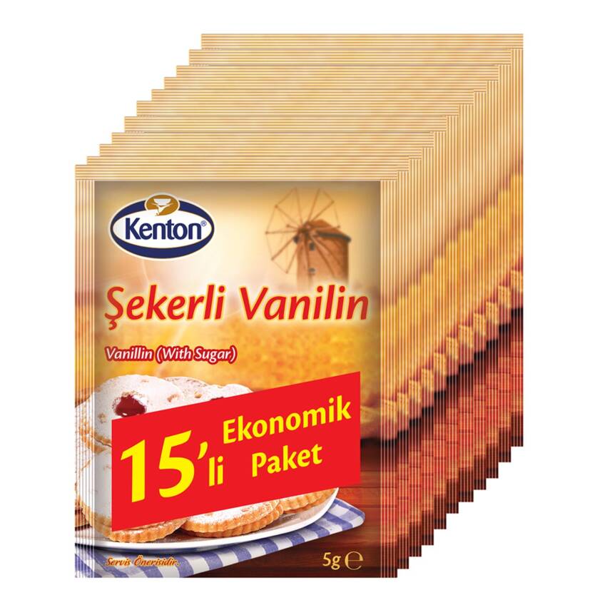 Kenton Şekerli Vanilin 10+5'li Paket 75 G - 1