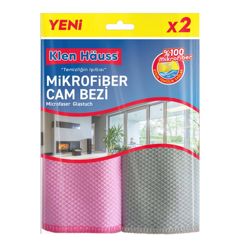 Klen Hauss Mikrofiber Cam Bezi 2'li - 1