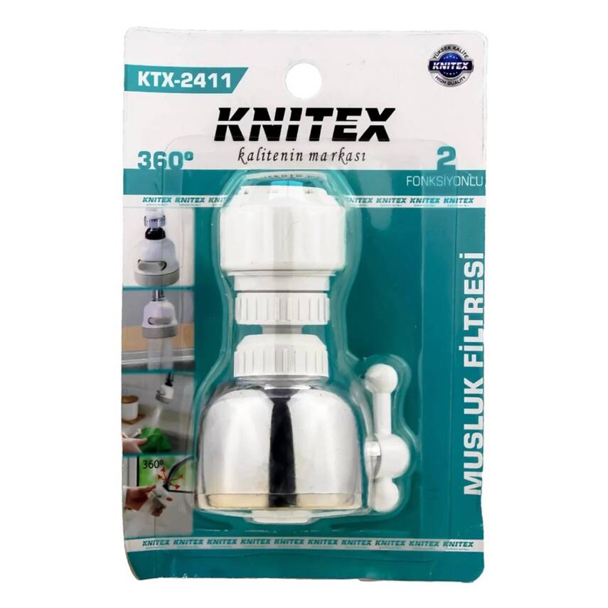 Knitex Tasarruflu Musluk Filtresi 2 Fonksiyonlu - 1