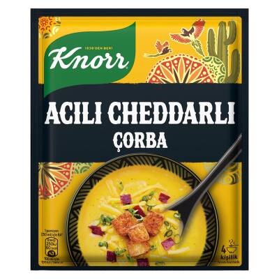 Knorr Acılı Cheddarlı Çorba 4 Kişilik 74 G - Knorr