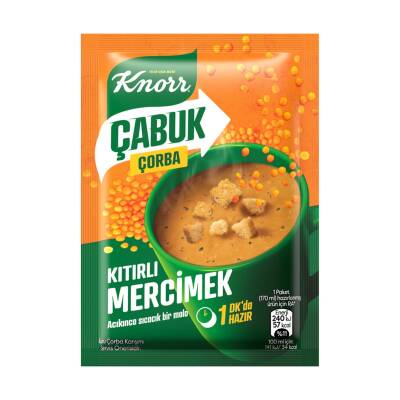 Knorr Çabuk Çorba Kıtırlı Mercimek 22 G - Knorr