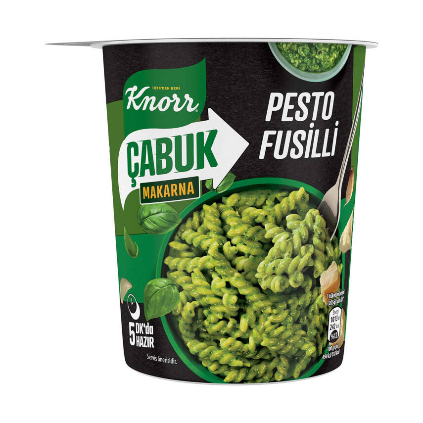 Knorr Çabuk Makarna Pesto Fusilli (Bardak) 65 G - 1
