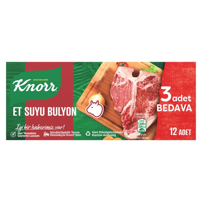 Knorr Et Suyu Bulyon 12 Adet 120 G - 1