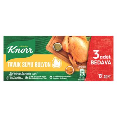 Knorr Tavuk Suyu Bulyon 12 Adet 120 G - Knorr