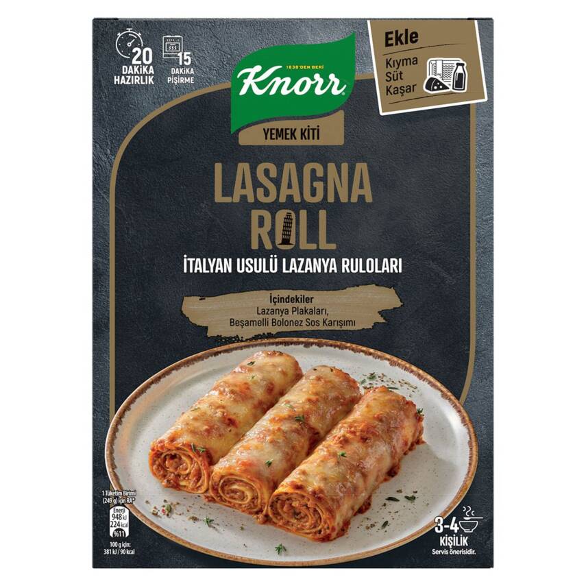 Knorr Yemek Kiti Lazanya Roll 180G - 1