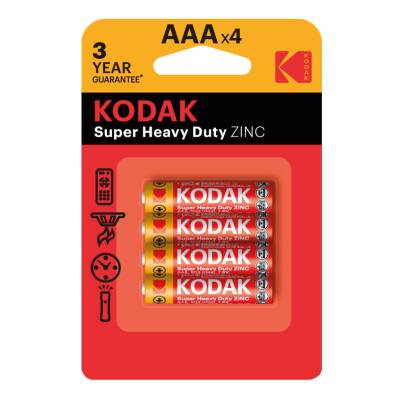 Kodak Çinko Karbon İnce Pil Blister AAA 4'lü - Kodak