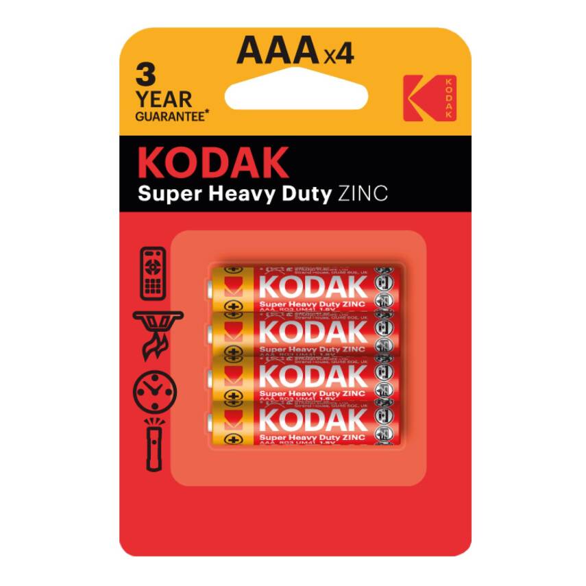 Kodak Çinko Karbon İnce Pil Blister AAA 4'lü - 1