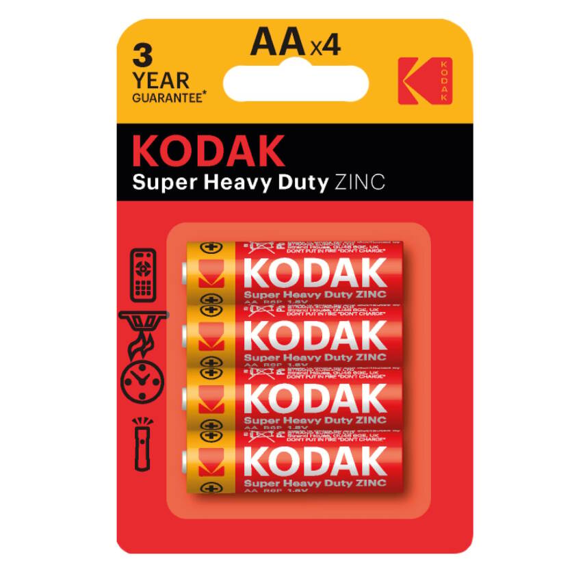Kodak Çinko Karbon Kalem Pil Blister AA 4'lü - 1