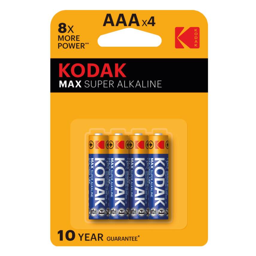 Kodak Max Alkalin İnce Pil AAA 4'lü - 1
