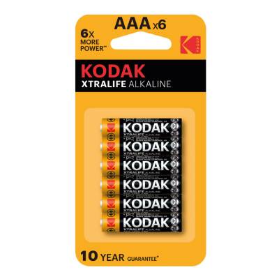 Kodak Xtralife Alkalin İnce Pil AAA 4+2 - Kodak