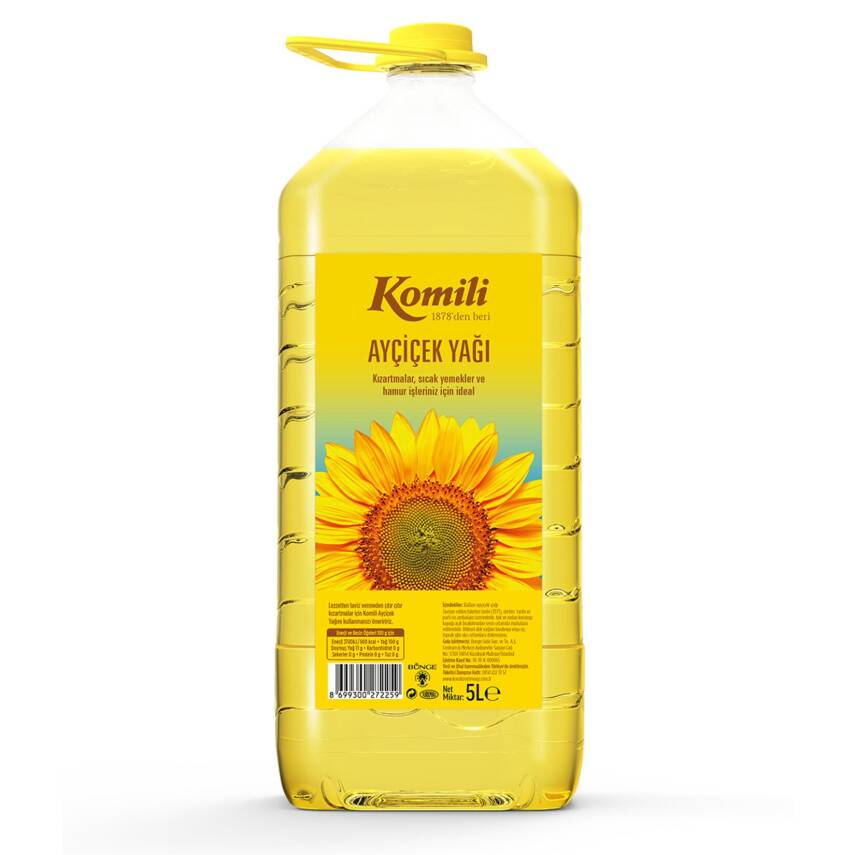 Komili Ayçiçek Yağı 5 L - 1