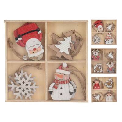 Koopman Ahşap Yılbaşı Ağacı Süsü Gr9121440 - Koopman