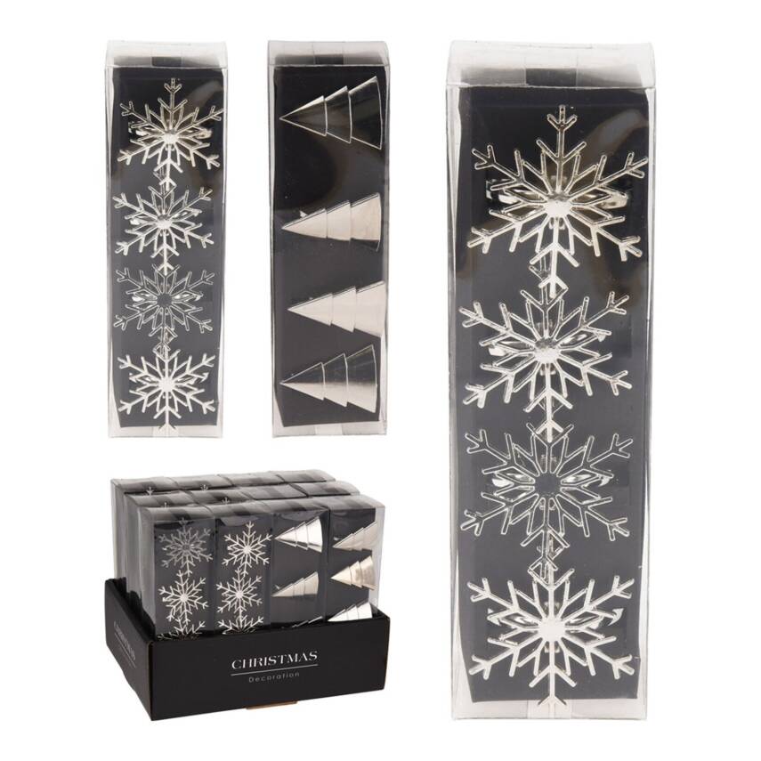 Koopman Snow 4'lü Peçete Yüzüğü 5 x 4 Cm - 1