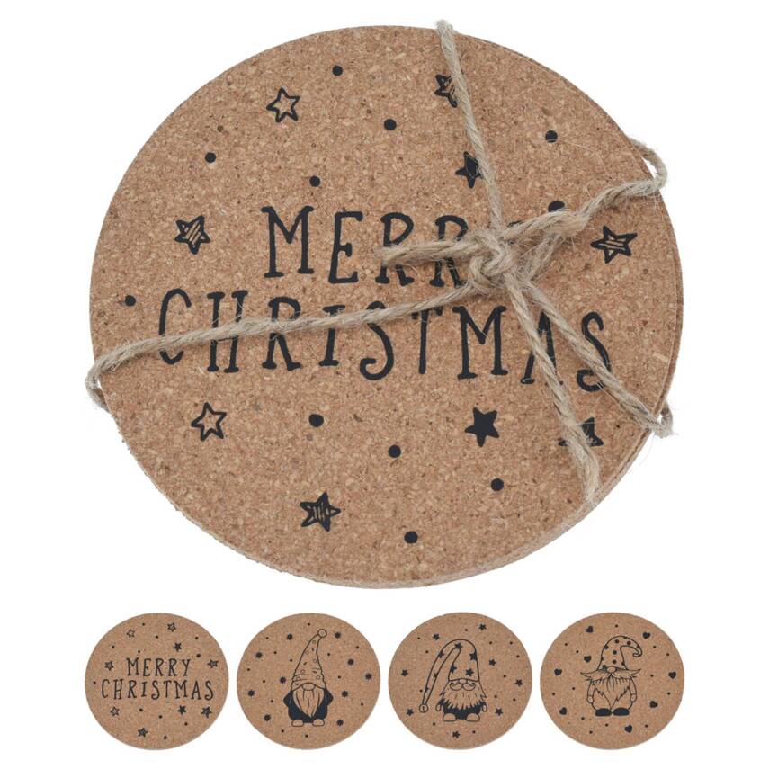 Koopman Xmas 4'lü Mantar Altlık 10 Cm - 1