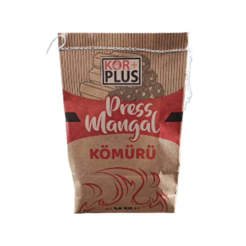 Kor+ Plus Press Mangal Kömürü 1.5 Kg - 1
