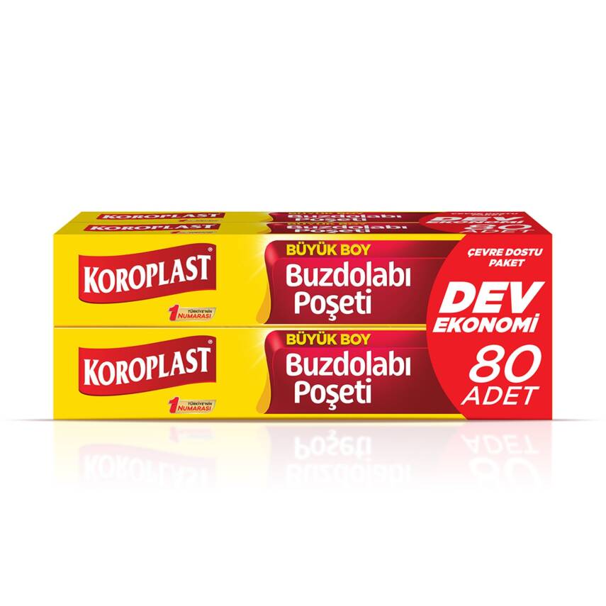 Koroplast Dev Ekonomi Buzdolabı Poşeti (3+1) Büyük 80'li - 1