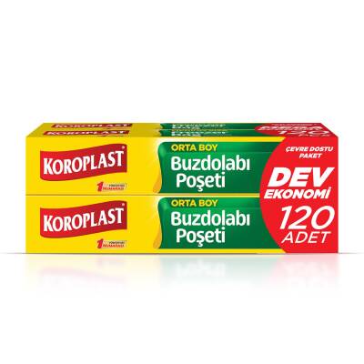 Koroplast Dev Ekonomi Buzdolabı Poşeti (3+1) Orta 120'li - Koroplast