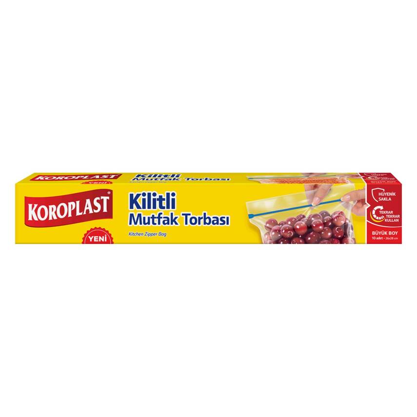 Koroplast Kilitli Mutfak Torbası Büyük Boy 10'lu - 1