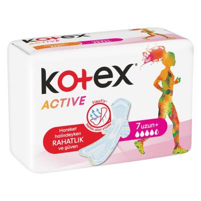 Kotex Active Tekli Uzun 7'li - Kotex