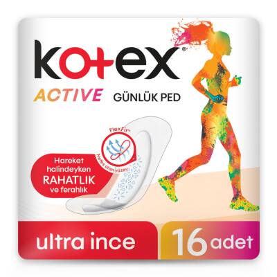 Kotex Active Ultra İnce Günlük Ped 16'lı - Kotex