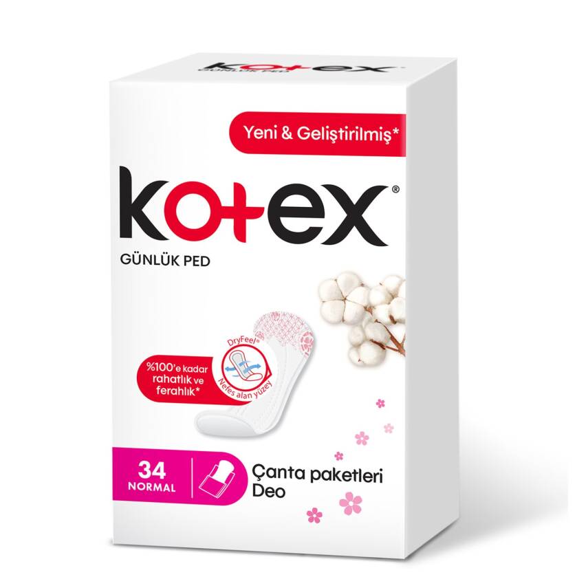 Kotex Günlük Ped Normal 34'lü - 1