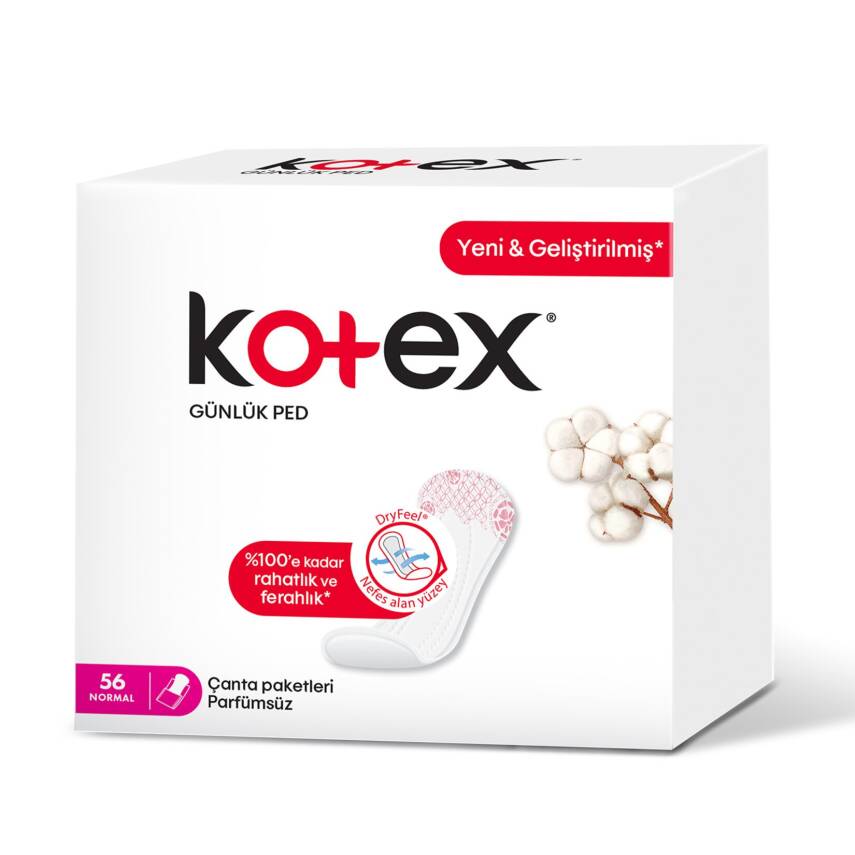 Kotex Günlük Ped Normal 56'lı - 1
