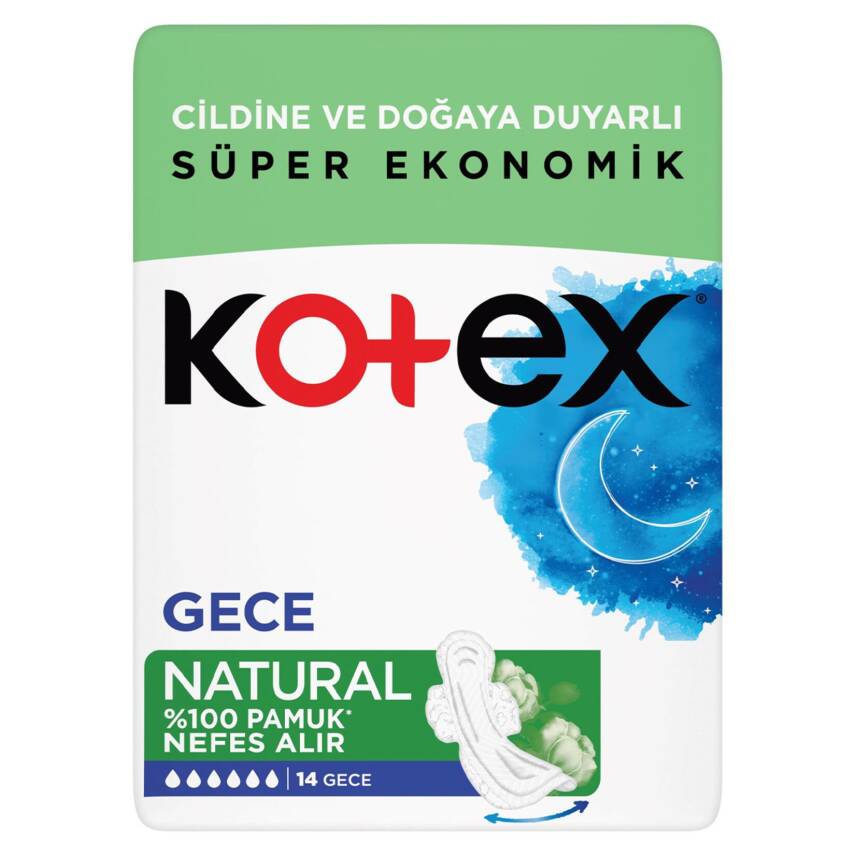 Kotex Natural Ultra Süper Eko Gece 14'lü - 1