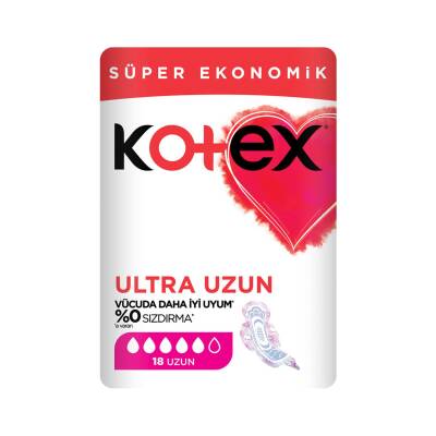Kotex Ultra Süper Ekonomik Paket Uzun 18'li - Kotex