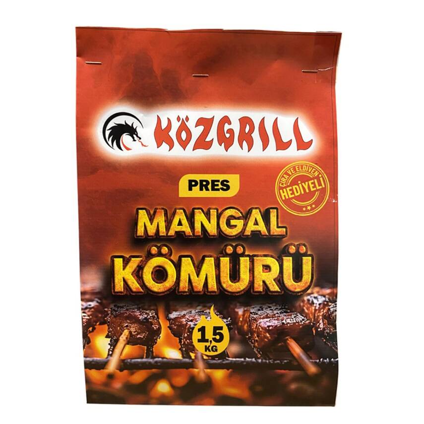 Közgrill Mangal Kömürü Pres 1,5 Kg - 1
