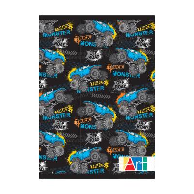 Kulinart Karton Kaplı Telli Dik.Desenli Kareli Defter A5 96 Yaprak - Kulinart