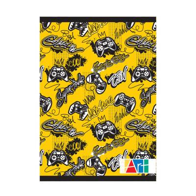 Kulinart Kk Tel Dikişli Desenli Defter A5 60 Yapraklı Kareli - Kulinart