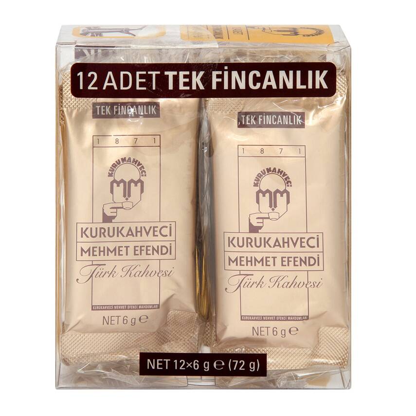 Kurukahveci Mehmet Efendi Türk Kahvesi 12 x 6 G - 1