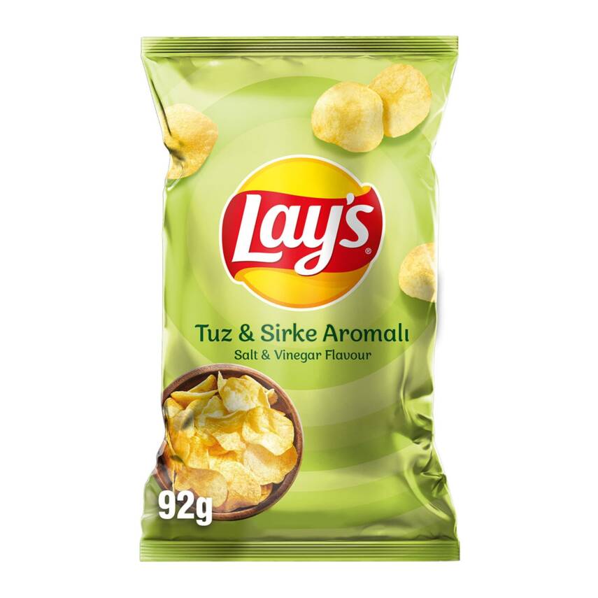 Lay’s Tuz ve Sirke Aromalı Patates Cipsi Süper Boy 95 G - 1