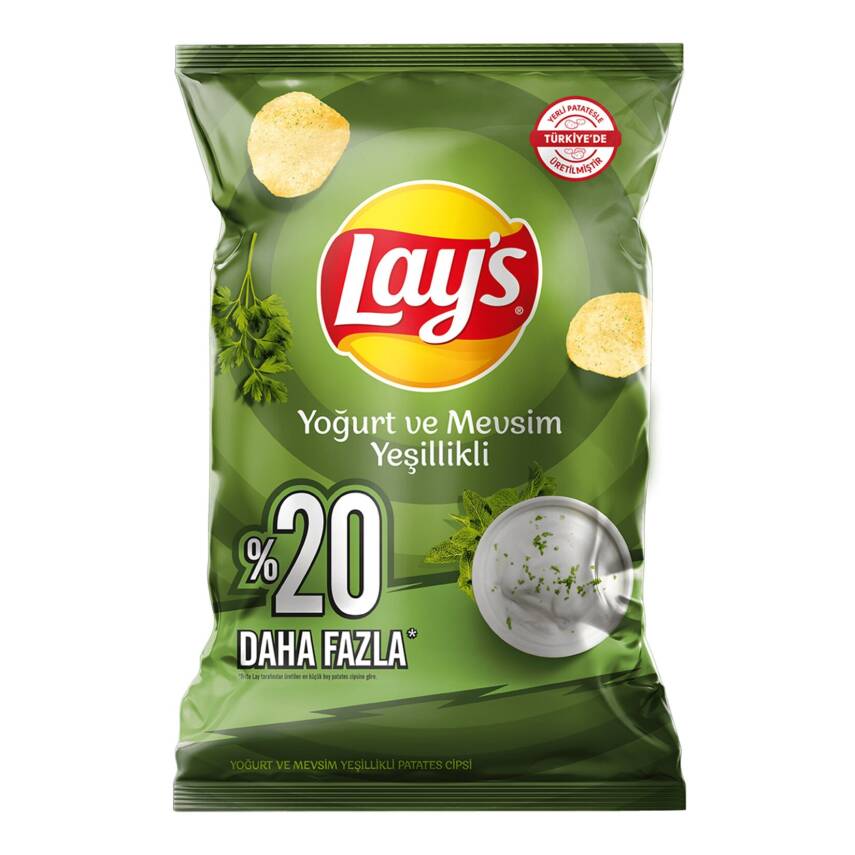 Lay’s Yoğurt ve Mevsim Yeşillikli Patates Cipsi Parti Boy 160 G - 1