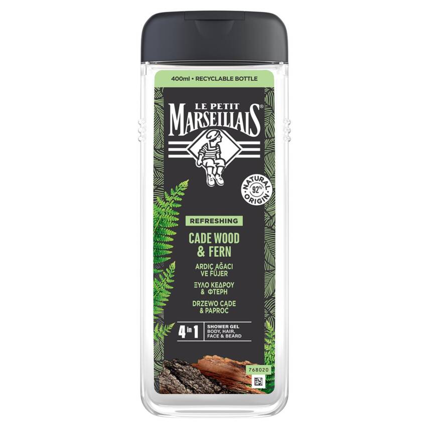 Le Petit Marseillais Men Ardıç Ağacı ve Füjer Duş Jeli 400 Ml - 1