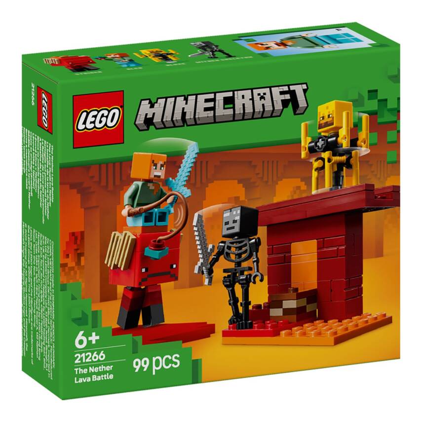 Lego 21266 Minecraft Nether Lav Savaşı 99 Parça +6 - 1