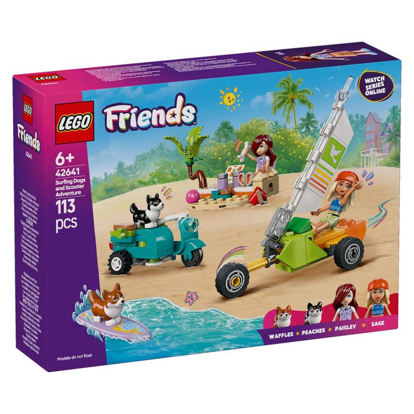 Lego 42641 Friends Sörfçü Köpekler ve Scooter - 1