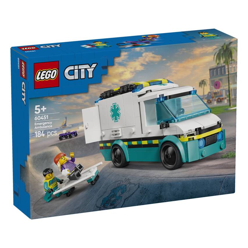 Lego 60451 City Acil Yardım Ambulansı 5+ 184 Parça - 1