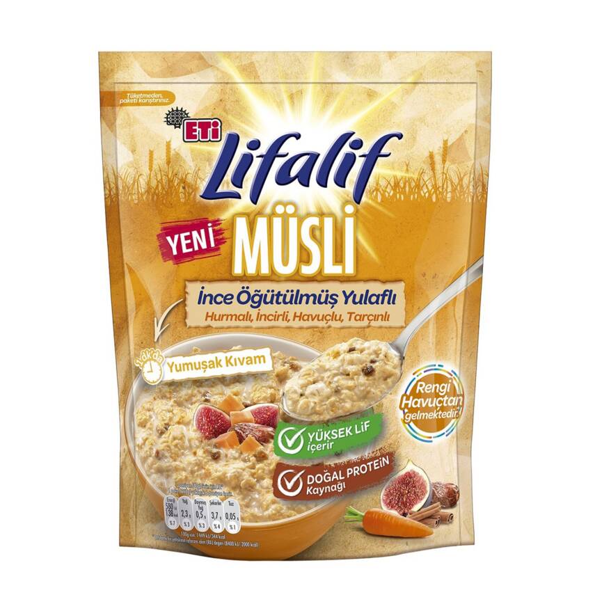 Lifalif Hurmalı İncirli Havuçlu Tarçınlı Müsli 250 G - 1