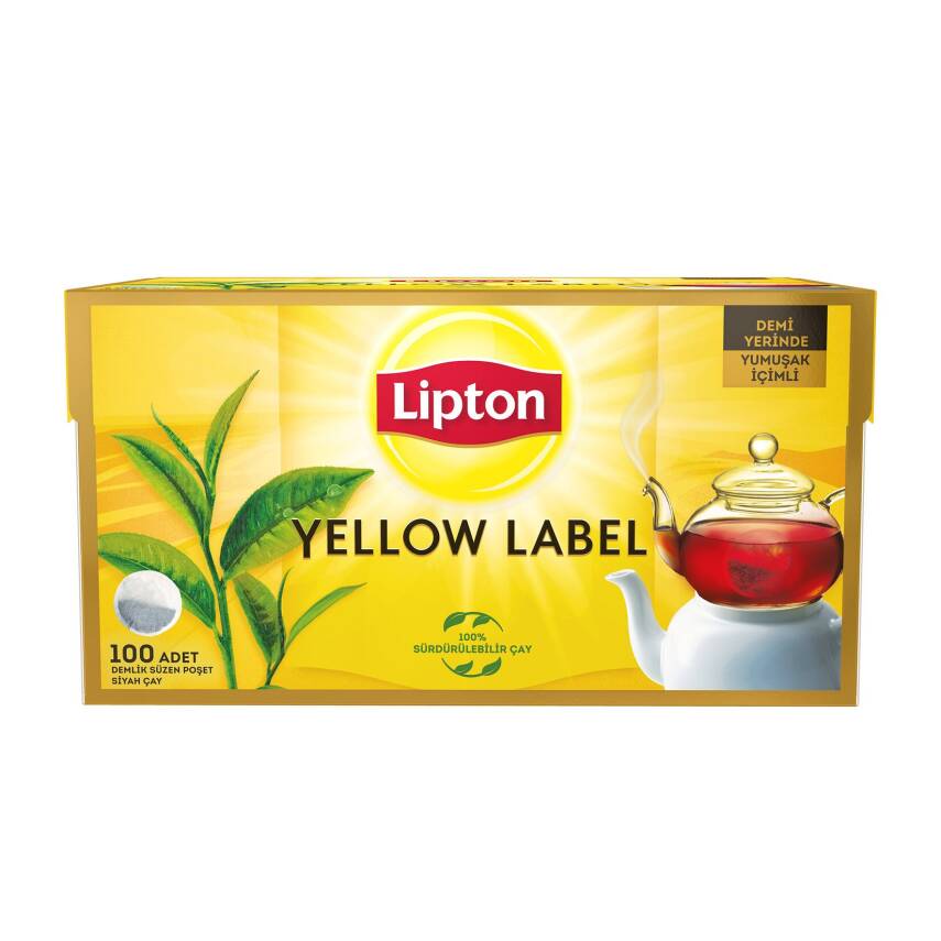 Lipton Demlik Poşet Çay Yellow Label 100'lü - 1