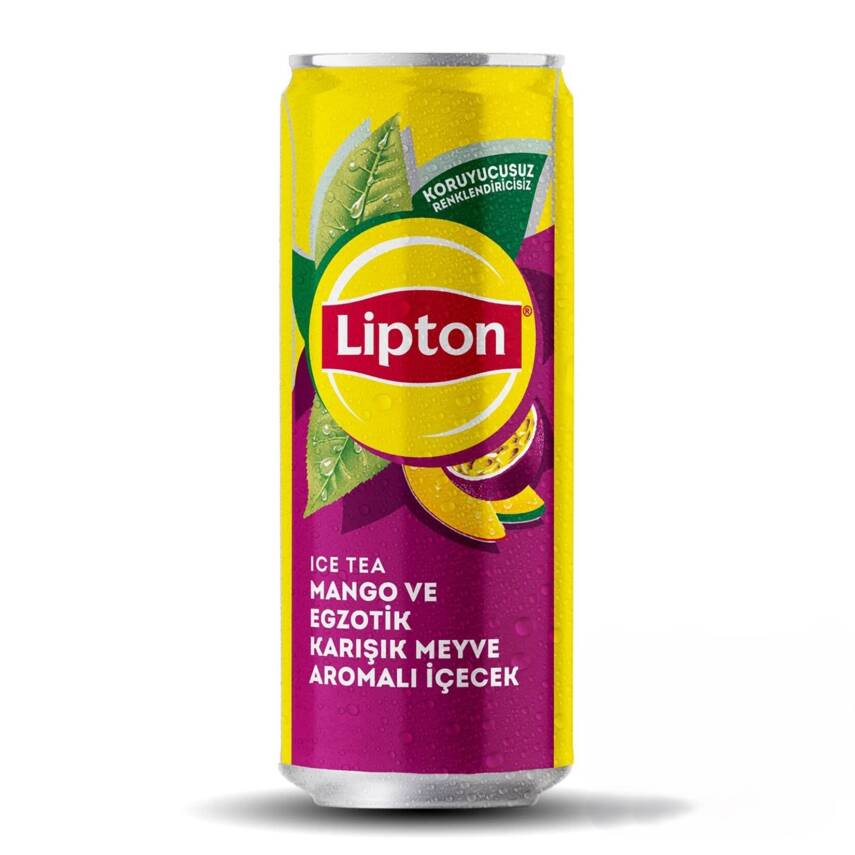 Lipton Ice Tea Mango Aromalı Soğuk Çay Kutu 330 Ml - 1
