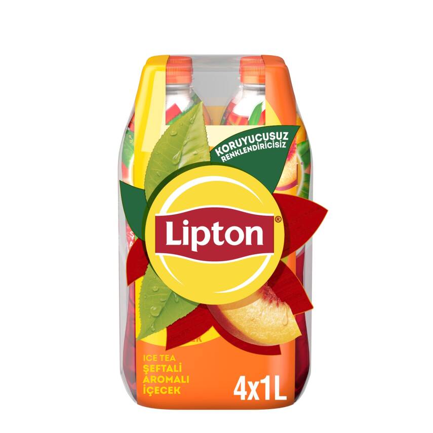 Lipton Ice Tea Şeftali 4 x 1 L - 1