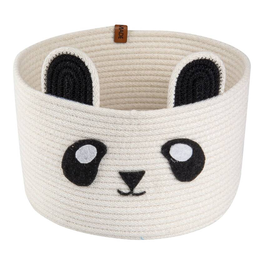 Lisya Home Hasır Panda Sepet 18x15cm - 1