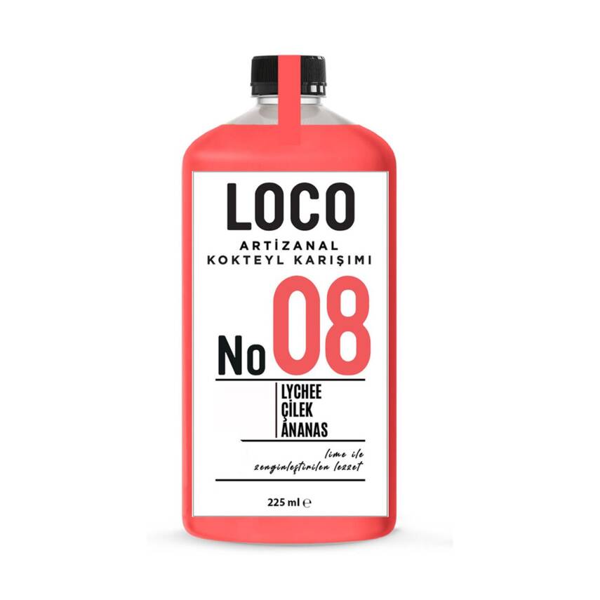 Loco No:08 Lychee Çilek Ananas 900 Ml - 1