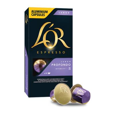 L'or Espresso 08 Lungo Profondo 10'lu Kapsül Kahve 52 G - Lor
