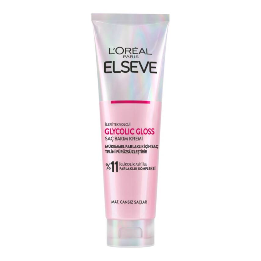L'Oréal Paris Elseve Glycolic Gloss Pürüzsüzleştirici Saç Kremi 150 Ml - 1