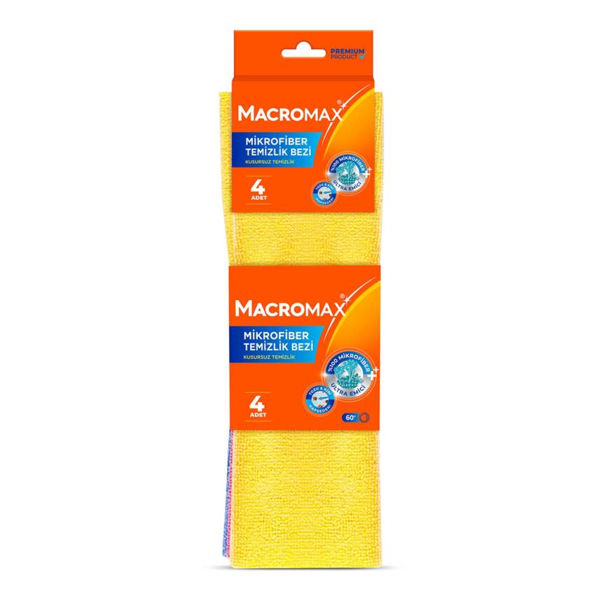 Macromax Açık Mikrofiber Bez 4'lü - 1