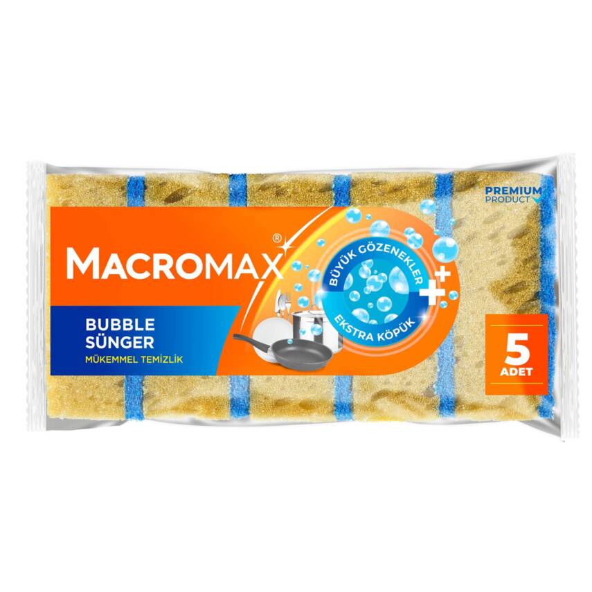 Macromax Bubble Sünger 5'li - 1