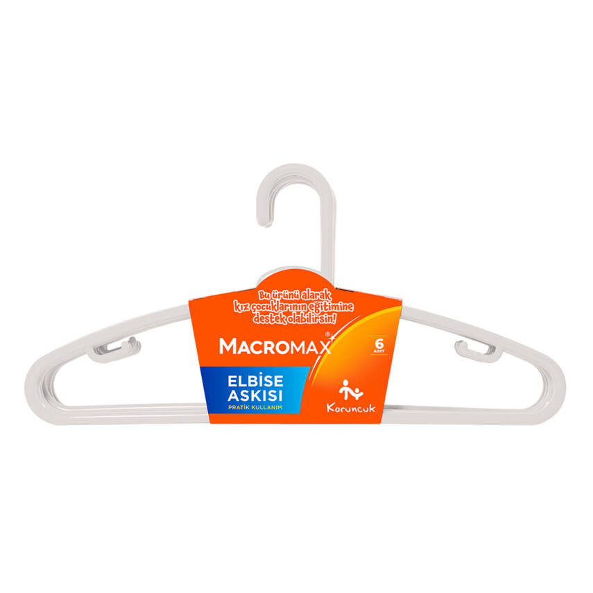 Macromax Elbise Askısı 6'lı Paket - 1